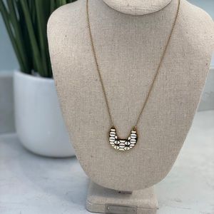 Stella & Dot Breezeblock Enamel Pendent Necklace
